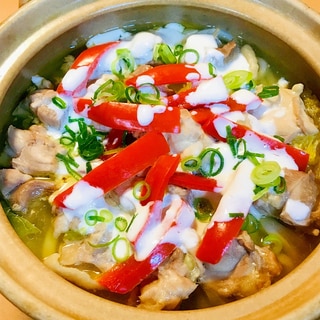 鍋キューブ●白菜と鶏もも肉1.5枚のシンプル鶏鍋